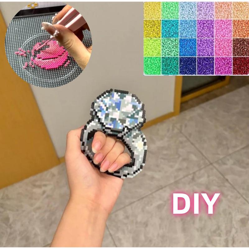 24/48 Colors Pindou Set High-quality Fusion Bean 2.6mm Pindou Diy Props Christmas Holiday Gifts Desktop Ornament