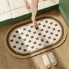 American Retro Diatom Mud Floor Mat Cushion Household Toilet Bathroom Door Non-Slip Floor Mat Toilet Quick Drying Water Absorption
