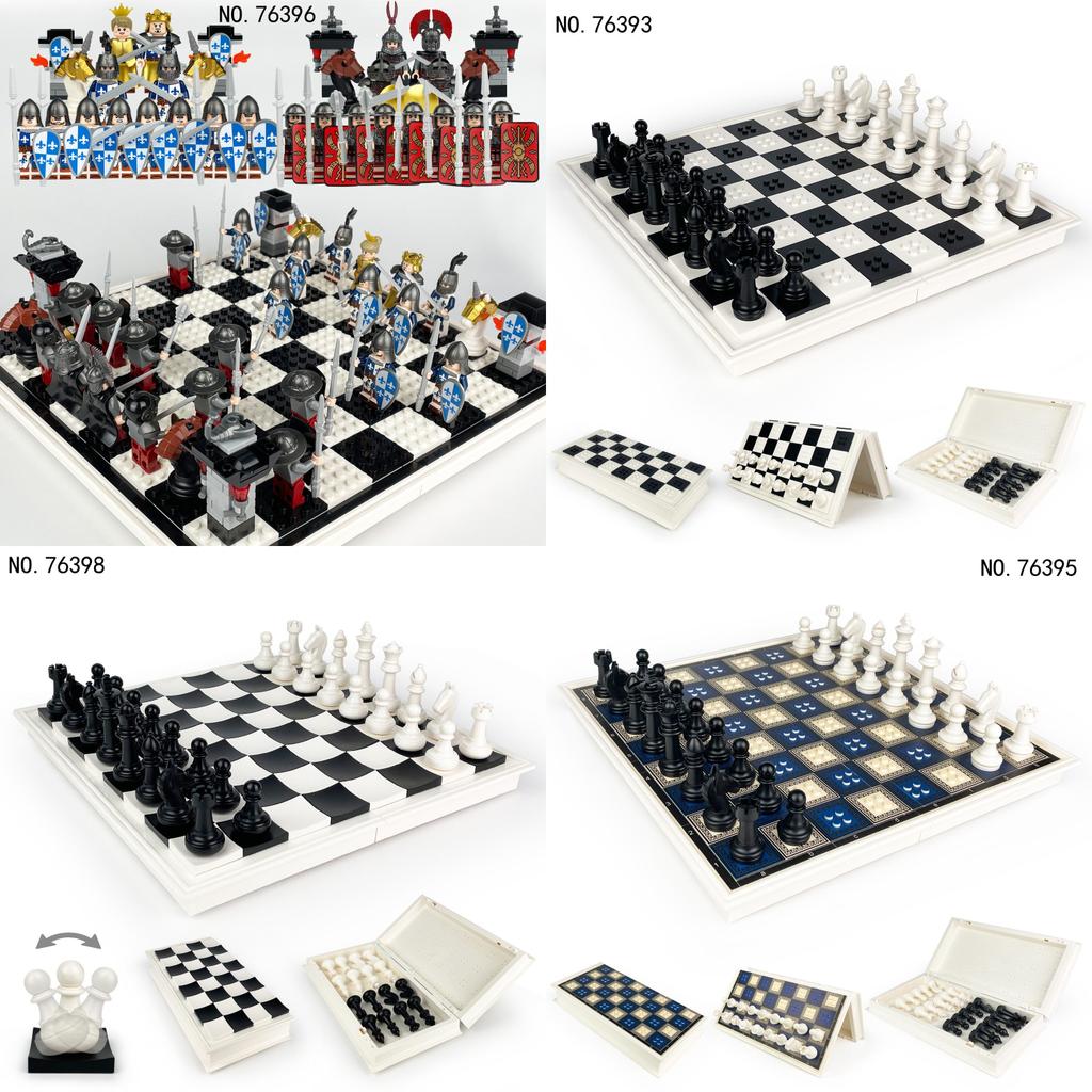 Classic Chess Building Blocks Set With Plastic For Kids And Adults