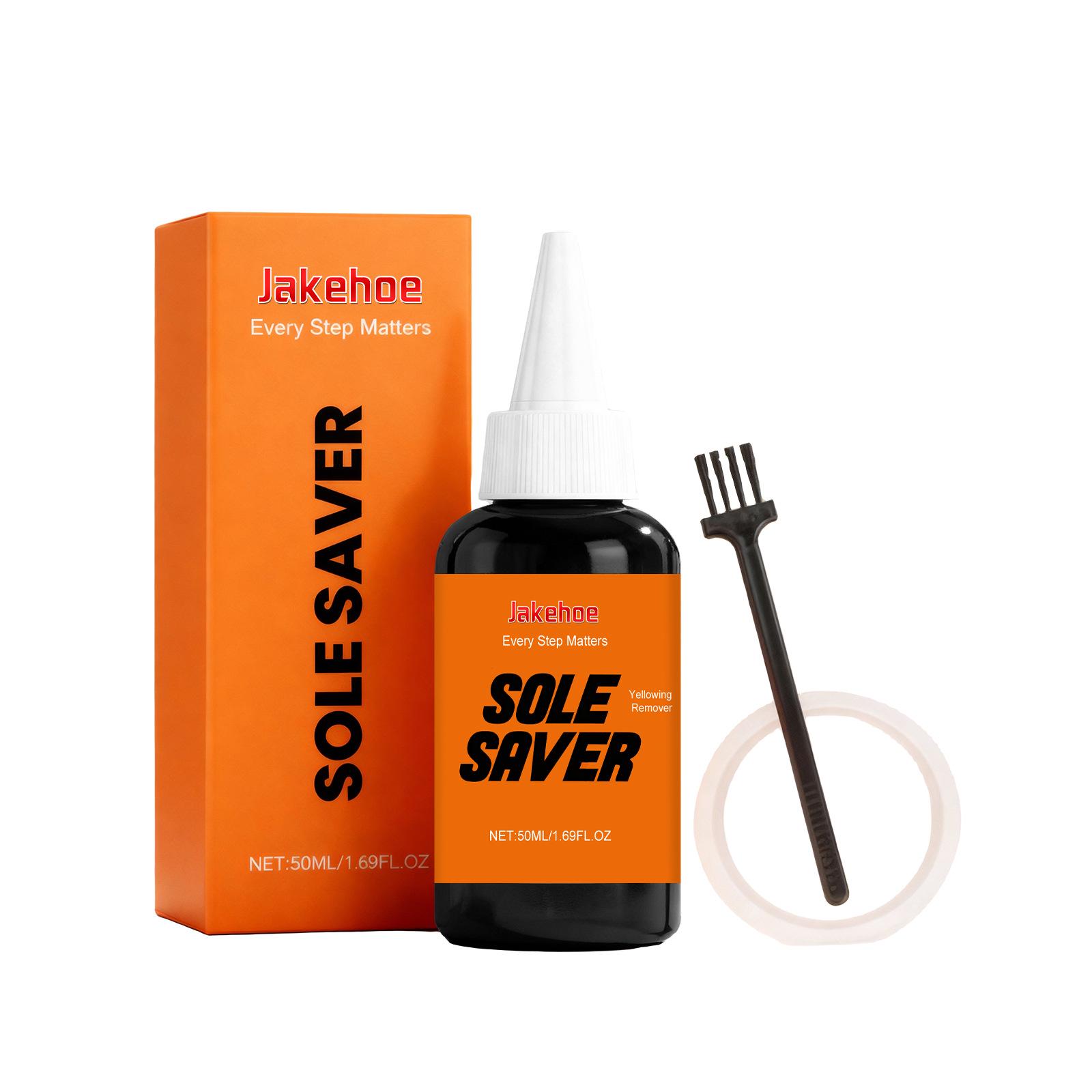 

JAKEHOE Sole Protector: Anti-Yellowing Shoe Cleaner for Stains and Crevices