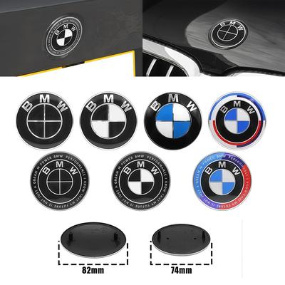 74mm 82mm For BMW M Power I3 F94 F97 F15 F98 F95 F92 G08 E34 F91 F16 G30 G20 Hood Emblem Car Front Bonnet Logo Trunk Cover Badge FGD9