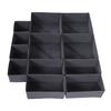 12 Piece Clothing Drawer Organizer Multifunctional Foldable Closet Drawer Organizer Bins for Sock Underwear Bra Tie