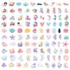100 Mermaid Graffiti Stickers Skateboard Suitcase Computer Decoration Stickers Waterproof Creative Stationery Cartoon Stickers