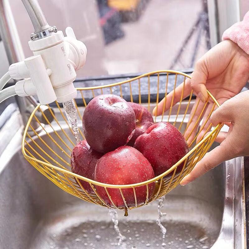 Ru Han Leicht Luxuriöser Metall-Lotusblatt-Obstkorb