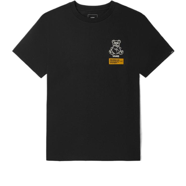 

Vans Футболка с коротким рукавом, влагоотводящая, быстросохнущая, дышащая, унисекс, черная VN0A54O8BLK M