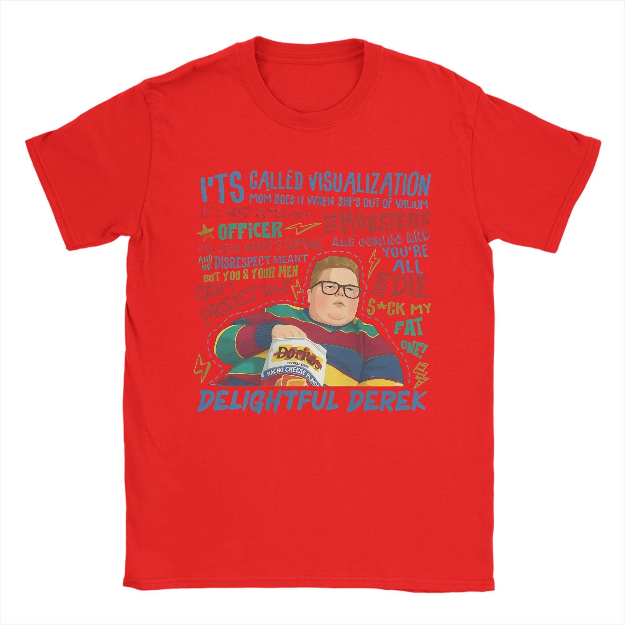 Delightful Derek Sck A Fat One UFO Movie TShirt Unisexs Cotton Clothing Streetwear Round Neck Short Sleeve S