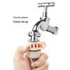 Quick-Connect Faucet Fitting for Washing Machines and Car Wash 4-Point Hose Connector