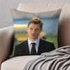 K-Klaus Mikaelson Vampire Diaries Cushion Cover Pillowcase Anti-Dustmite Invisible Zipper Short Plush Sofa Cushion