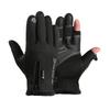 Outdoor Cycling Gloves for Men and Women In Autumn and Winter Sports Waterproof Zipper Windproof Plus Velvet Thickened Touch Screen Warm Gloves