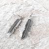 Vintage Trendy Feather Leaves Dangle Drop Earrings For Women Metal Zinc Alloy Fashion Jewelry Boho Accessories