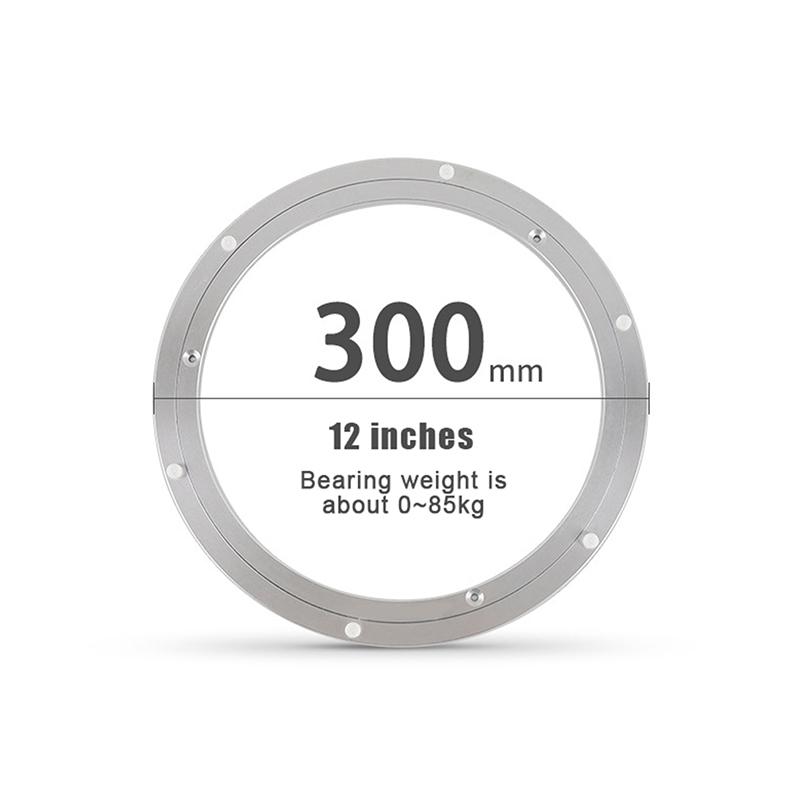 5/5.5/8/10/12 Inches Aluminum Ball Bearing Turntable Bearings Swivel Plate Smooth Swivel Plate Rotating Table Rotating Round
