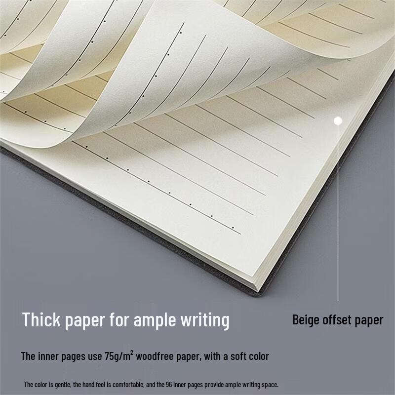 JINGRUIXIANG Miękki Skórzany Notes A5