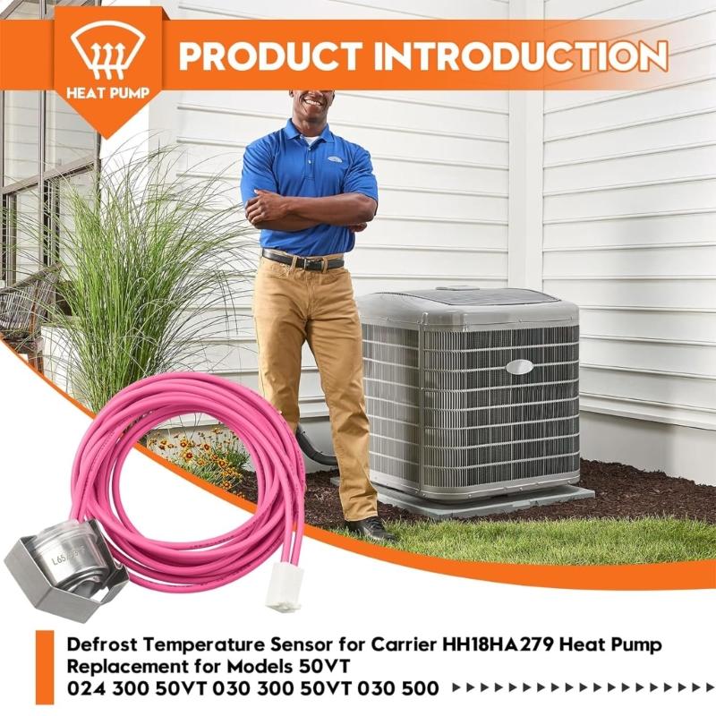 HH18HA279 Ersatz-Wärmepumpen-Abtau-Sensor Einfache Installation für 0VT 024 300 50VT 030 300 50VT 030 500 Zubehör