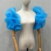 DIY Puffy Bridal Sleeves Organza Removeable Short Arm Sleeves Decorative Sleeves for Wedding Gowns