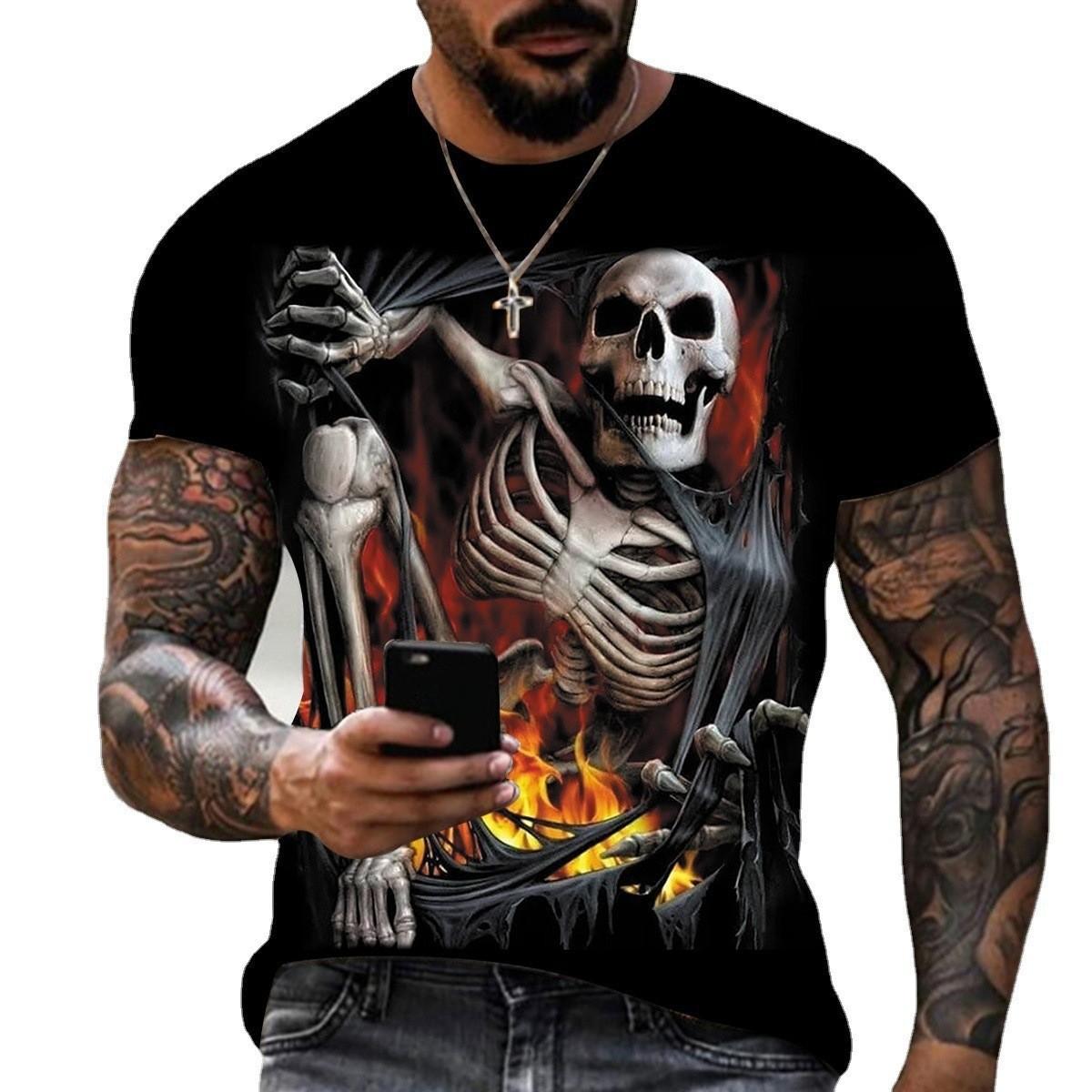 

Men s Printed 3D Digital Printed T-shirt Street Trend Classic Sports T-shirt 6XL