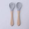 Children's Silicone Divided Plate Set: Food-Grade Tableware with Fork & Spoon for Babies and Toddlers