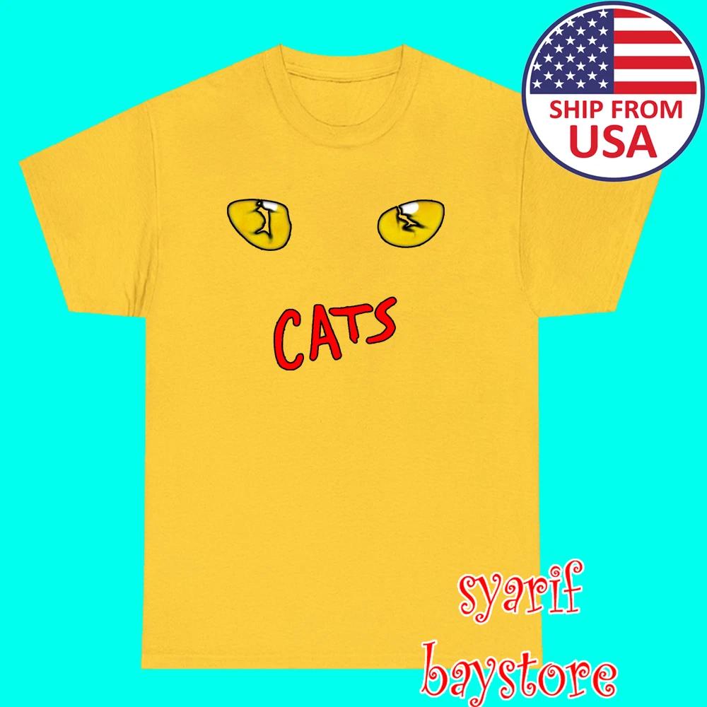 Cats Broadway Musical Show Men s Daisy Yellow Size S to 5XL M