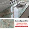 40cm Marble Pattern Kitchen Wall Stickers Self-Adhesive Oil-Proof Stain-Resistant Livingroom Resistant Home Decorative Wallpaper