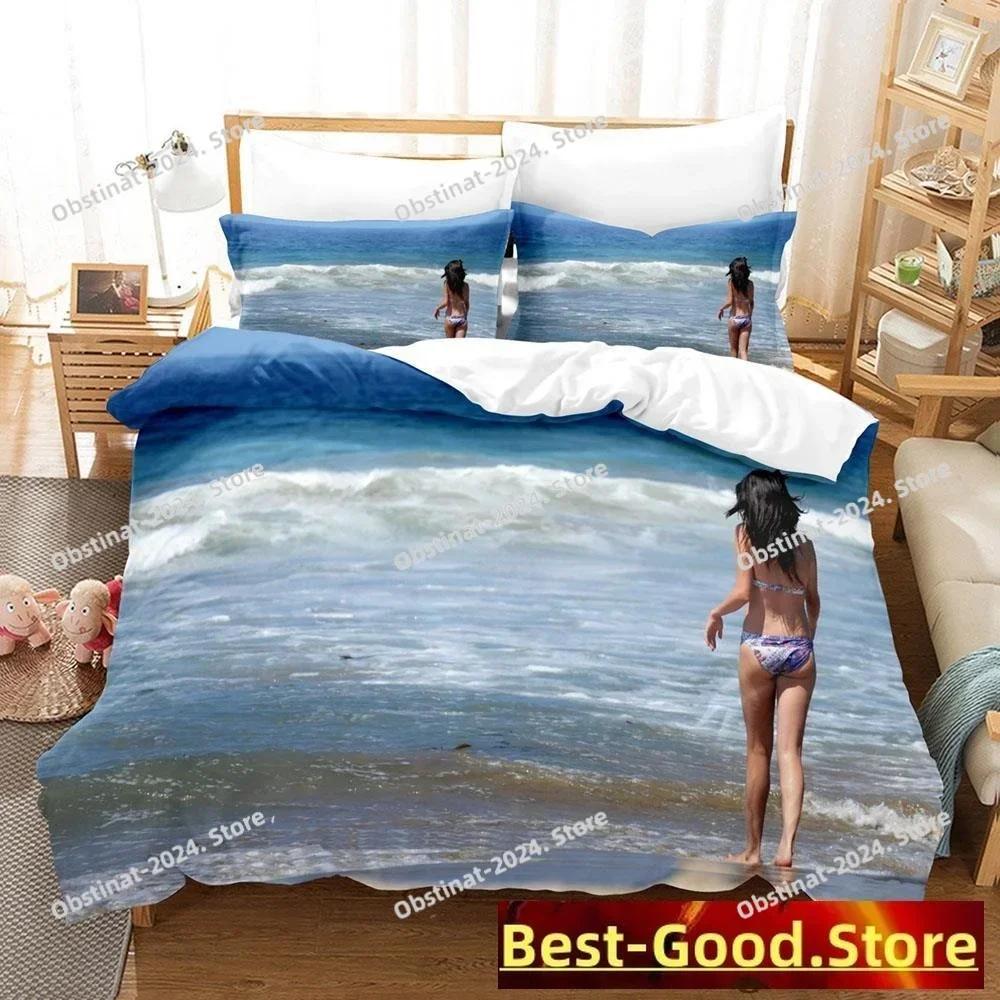 Top Sexy Selena Gomez Bedding Set Printed Single Comforter Quilt Bed Cover Duvet Cover Pillow Case 3 Pieces Sets Kids Adult Size