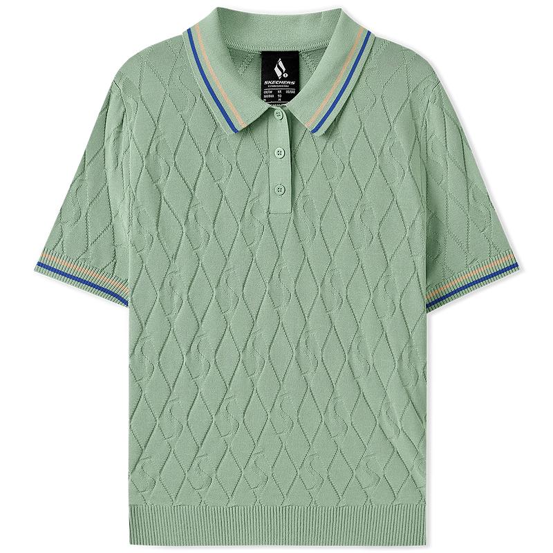 Skechers Women s L225W051 Knit Polo Shirt M-L