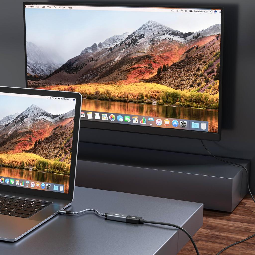 DriverGenius ApeX Pro Series to DisplayPort Adapter Cable Compatible with Game and Nylon Braided Metal Connector 0.2m USB-C 8K/60Hz (Male/Female) -