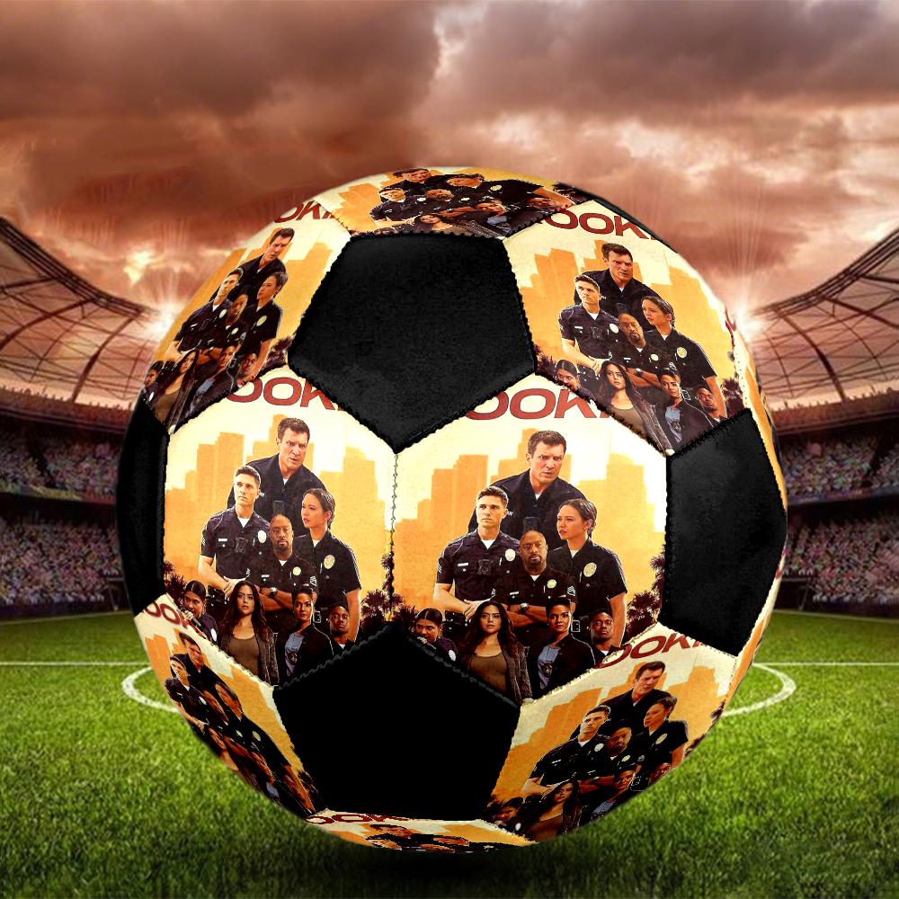 THE ROOKIE Indoor Soccer Ball Colorful Machine Stitched PVC Size 5 Team Training Competition Ready Durable High-Bounce Cool Sports Gift