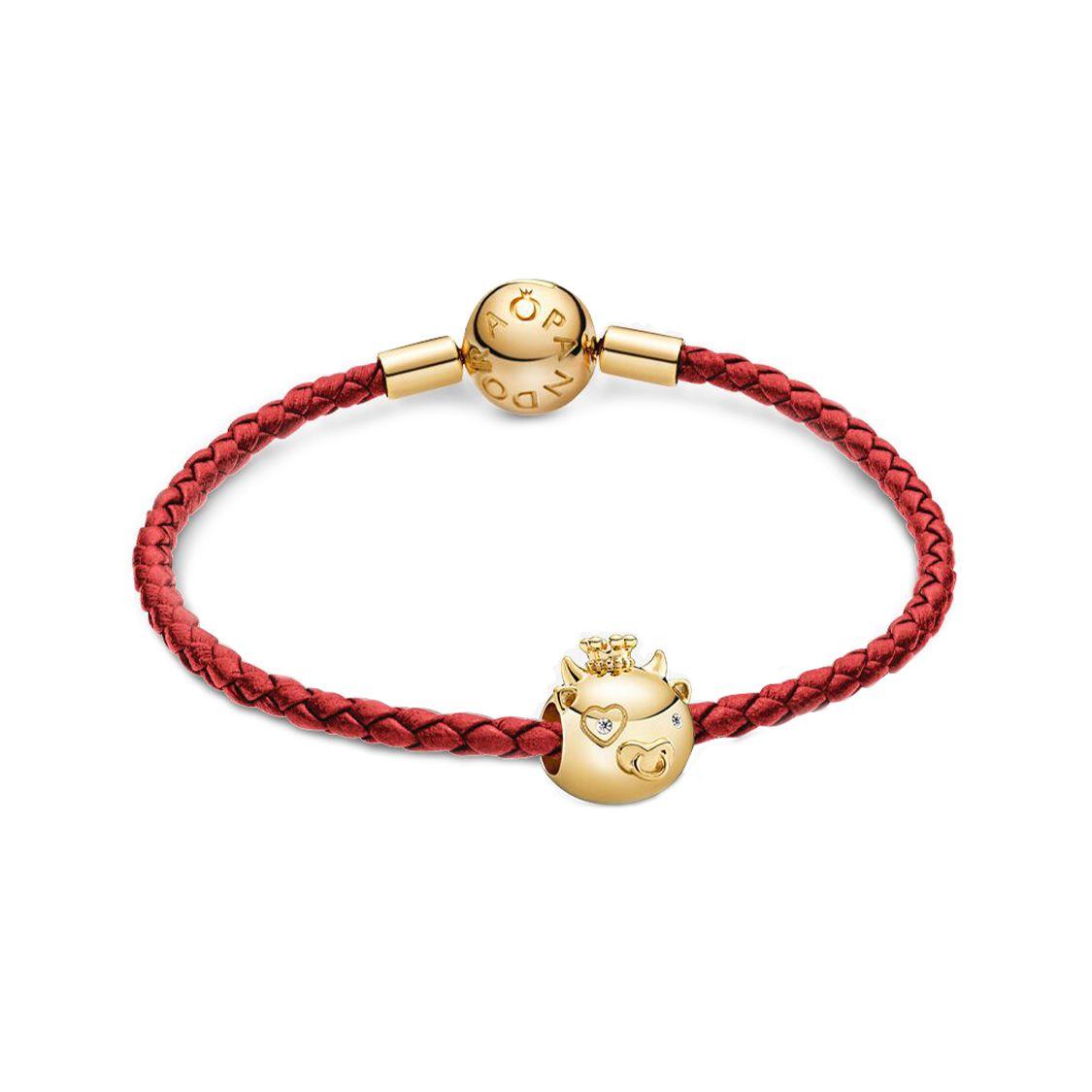 Pandora Shining Little Cow Red String Chain Women Jewelry ZT640