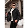 Men's Black Seasonal Lined Belted Double Breasted Trench Coat