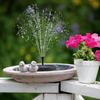 13cm Solar Floating Bird Bath Pond Fountain for Swimming Pool and Garden Courtyard