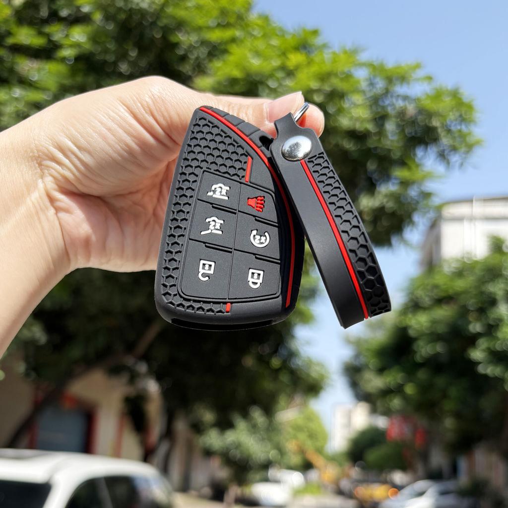 Silikon Schlüsselanhänger Schlüsseletui Für Chevrolet Tahoe Chevy Silverado 1500 Für Gmc Yukon Suburban Sierra 1500 2500Hd 3500Hd Schlüsselkappen