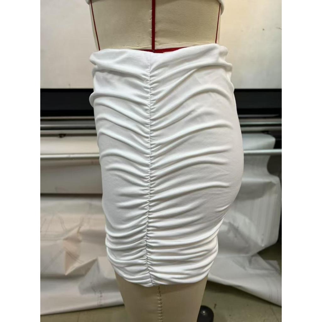 Summer Women's Sexy Sweet Spicy Off-shoulder Cutout Bodycon Mini Skirt, European American Style Elegant Short Skirt