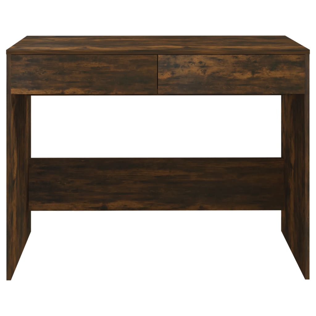 Desk in Smoked Oak Finish 101 x 50 x 76.5 cm Engineered Wood