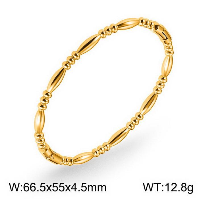 Women's Minimalist Bamboo Joint Titanium Steel Bracelet - Light Luxury, Exquisite High-End Design