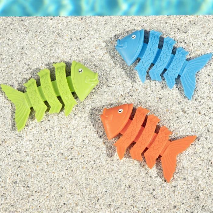 Bestway Squiggle Wiggle Pool Toy - Blue Orange Green Fish - Kids 3+