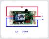 220V Single Channel Remote Switch + 1000m Long-Range 2-Key Remote Controller