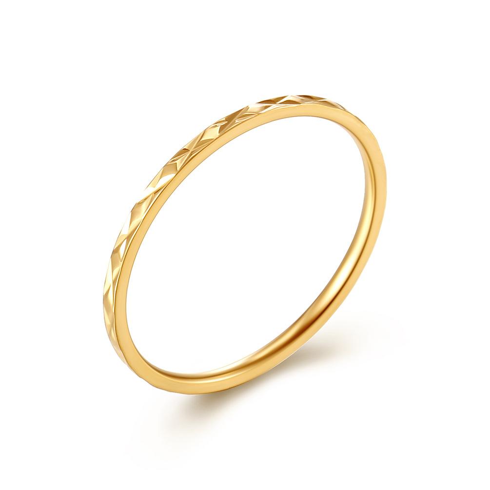 

Кольцо из титановой стали с бриллиантами в японском и корейском стиле, женское кольцо на фалангу, легкое, роскошное, элегантное, обручальное кольцо, модное 5#