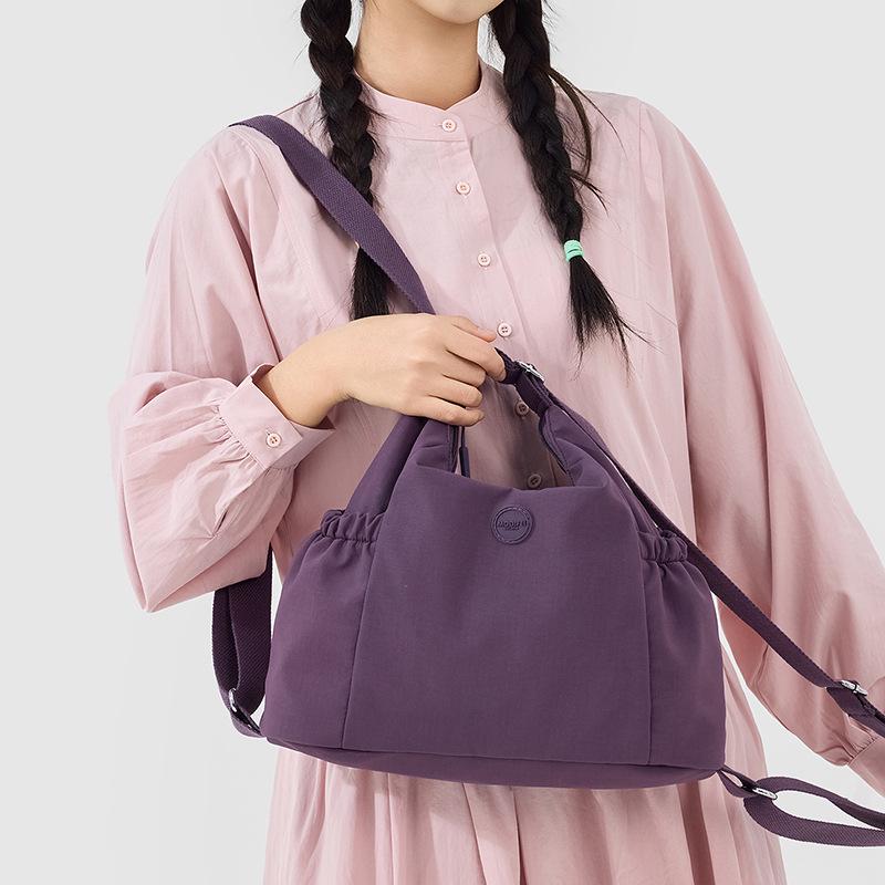 Women's Water-Repellent Nylon Crossbody Backpack - Large Capacity, Lightweight, Multifunctional Travel Bag