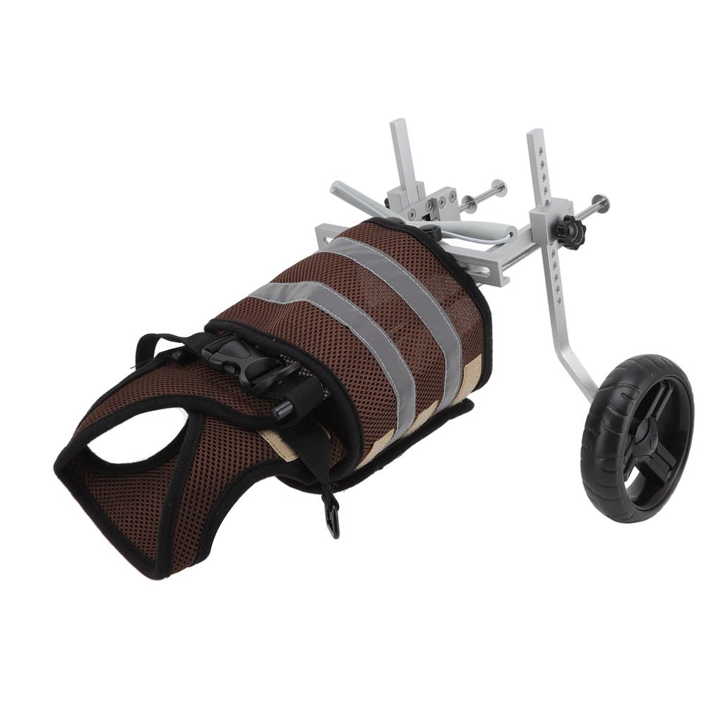 Dog Wheelchair Lightweight 2 Wheels Adjustable Dog Wheelchair with Reflective Stripes for Back Legs
