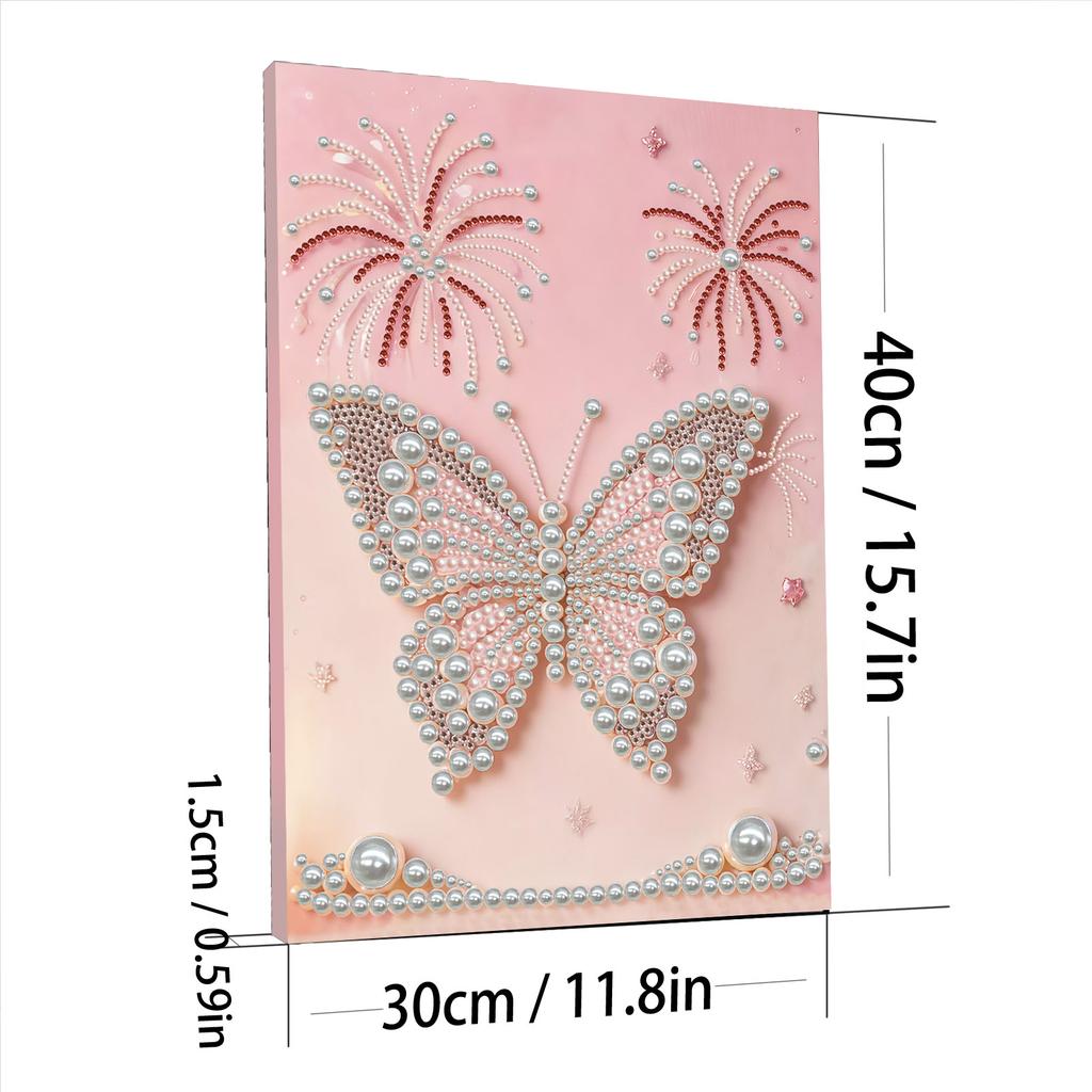 DIY Pearl Diamond Art Kits with Frame 30x40cm Diamond Painting Gem Picture Art for Adults/Beginners Gift Idea Home Wall Decor
