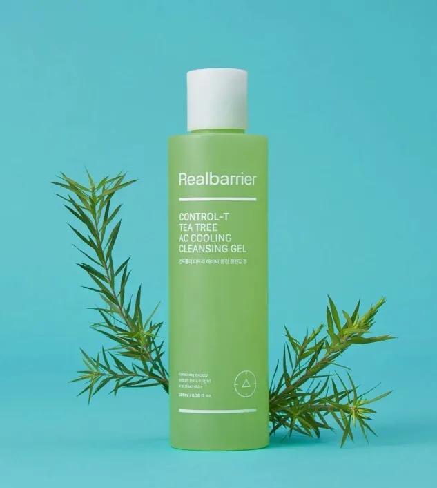 Real Barrier Control-T Tea Tree AC Cooling Cleansing Gel 200ml Set (+30ml)