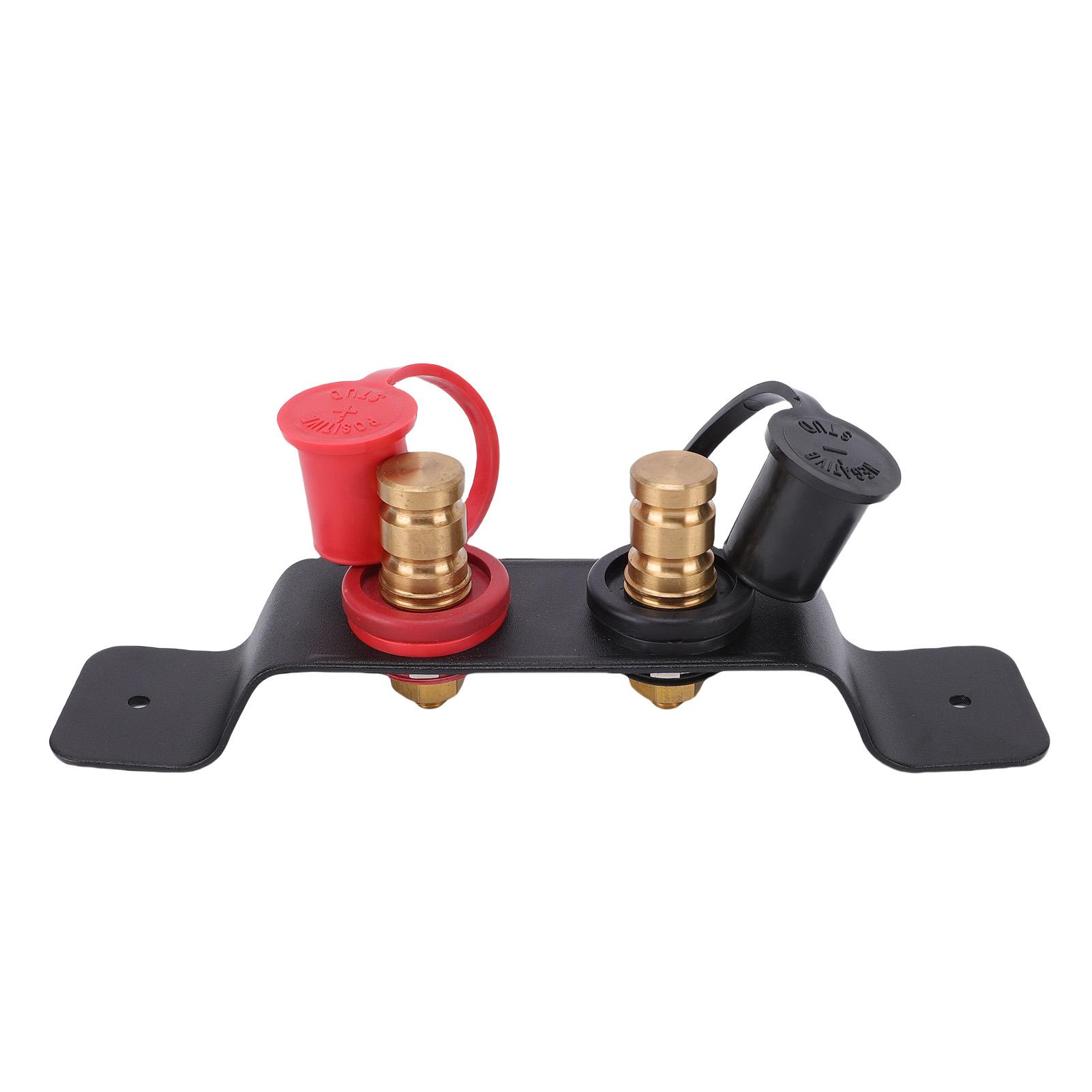 Remote Battery Terminals 250A Marine Battery Charger Jump Post Terminals Relocation Kit with Bracket for Car UTV ATV