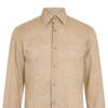 Boss Mens Linen Point Collar Long-Sleeved Formal Shirt