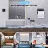 Wall Mounted Toilet Paper Holder Storage Rack with Phone support for Bathroom Kitchen Washroom No Drilling Required
