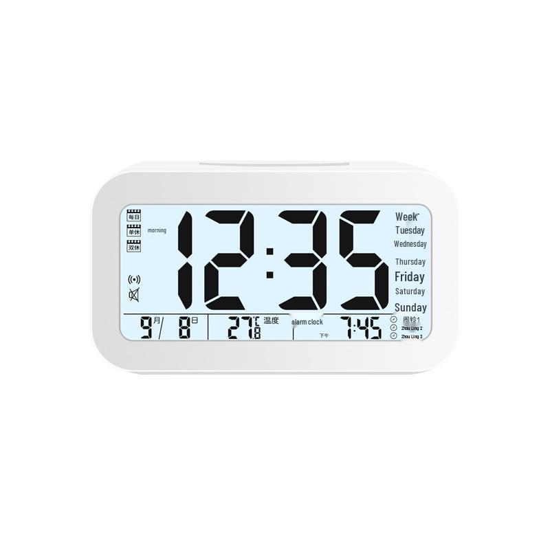 2024 Luminous Silent Smart Alarm Clock for Students & Kids - Electronic, Rechargeable, Ideal Wake-Up Aid