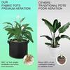 Black Non-Woven Fabric Planting And Cultivation Bag Thickened Felt Planting Pot Plant Planting Pot Home And Garden Gardening