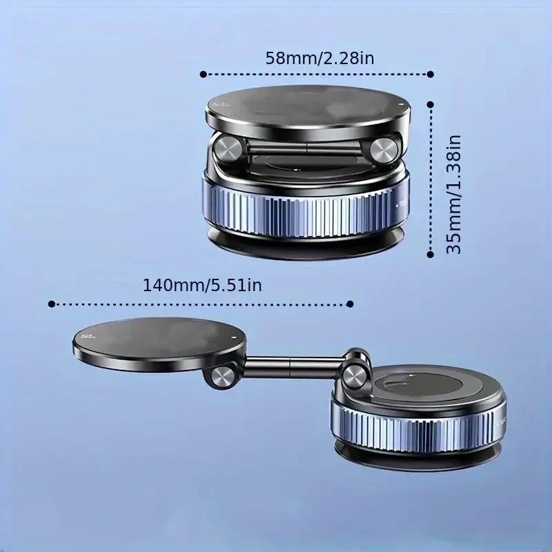2025 New MagSafe Car Mount [ABS] Magnetic Phone Holder Car with Strong Magnets 360° Rotate and Adjustable Phone Car Mount