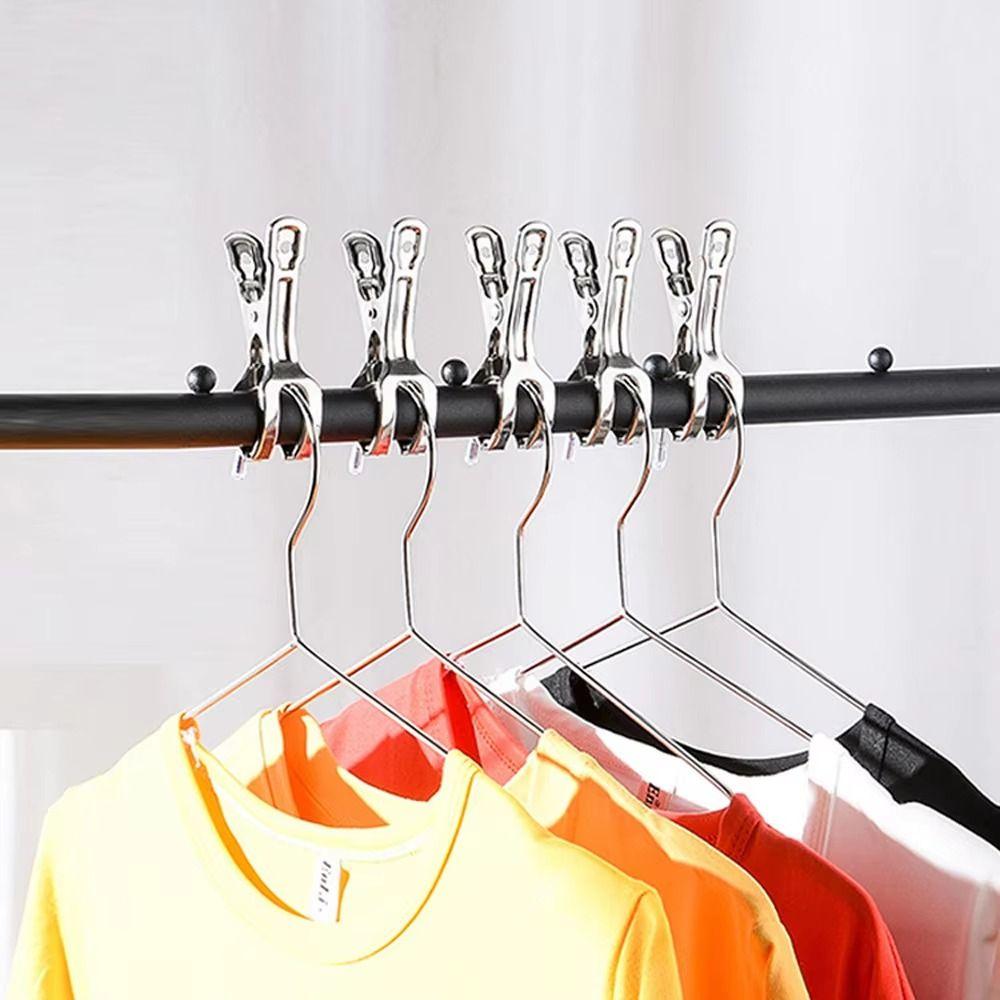Reusable Beach Towel Clips Space Saving Sock Drying Rack Stainless Steel Clips  Clothing Organizer