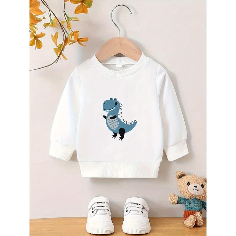 European Size Unique And Stylish Print Pattern,Comfortable And Easy Spring And Autumn Lightweight Sweatshirt for Baby  with a Versatile Round Neck
