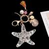 Chain Women Pendant Pearl Starfish Accessories Starfish Keychain Key Ring Shell Keychain Key Chains