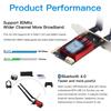 AC1200 PCIE WiFi Adapter WiFi 5 USB Wifi Adapter Wireless Network Card  for Computer/Phone/Tablet